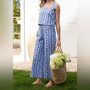 *NWT* Marea by Liz Joy Mia Pant - Atlantic Wisteria Sz. L